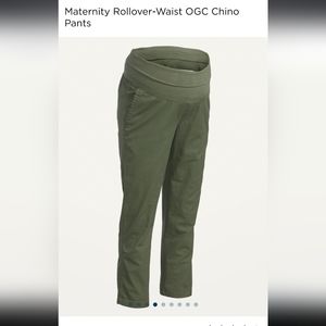 Old navy roll-over maternity chinos
